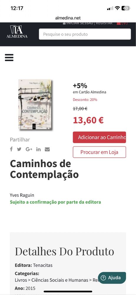 Livro- Caminho da comtemplaçao