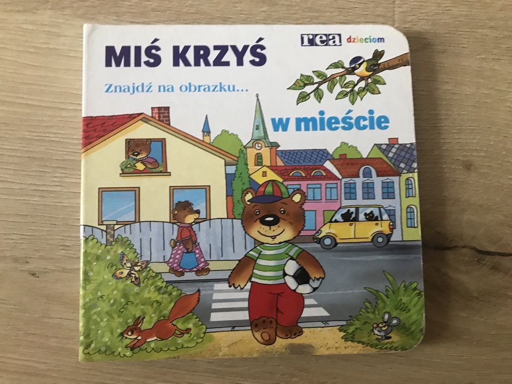 Książki Miś Krzyś w mieście - typu znajdź na obrazku