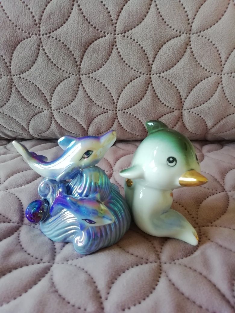 Figurka delfin porcelana / figurki porcelanowe delfiny / kolekcja
