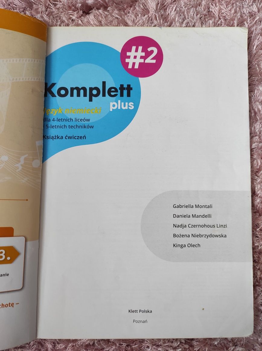 Komplett plus 2 - książka ćwiczeń, Klett