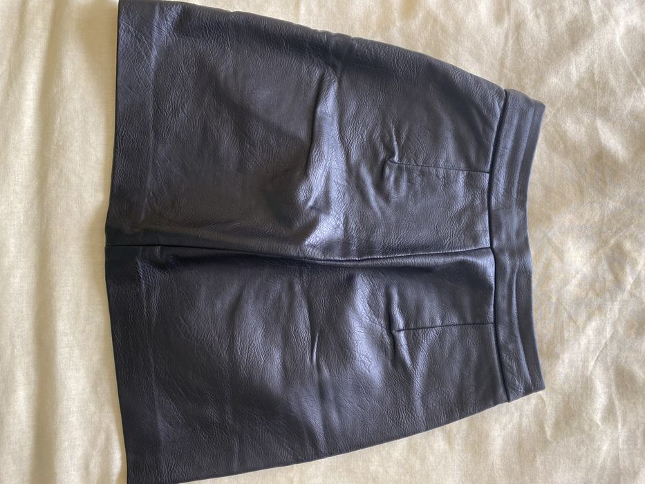 Шкіряна Спідниця на змійці