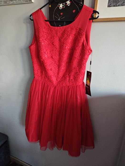 Sukienka na lato imprezowaweselna elegancka rozkloszowana rozmiar S M