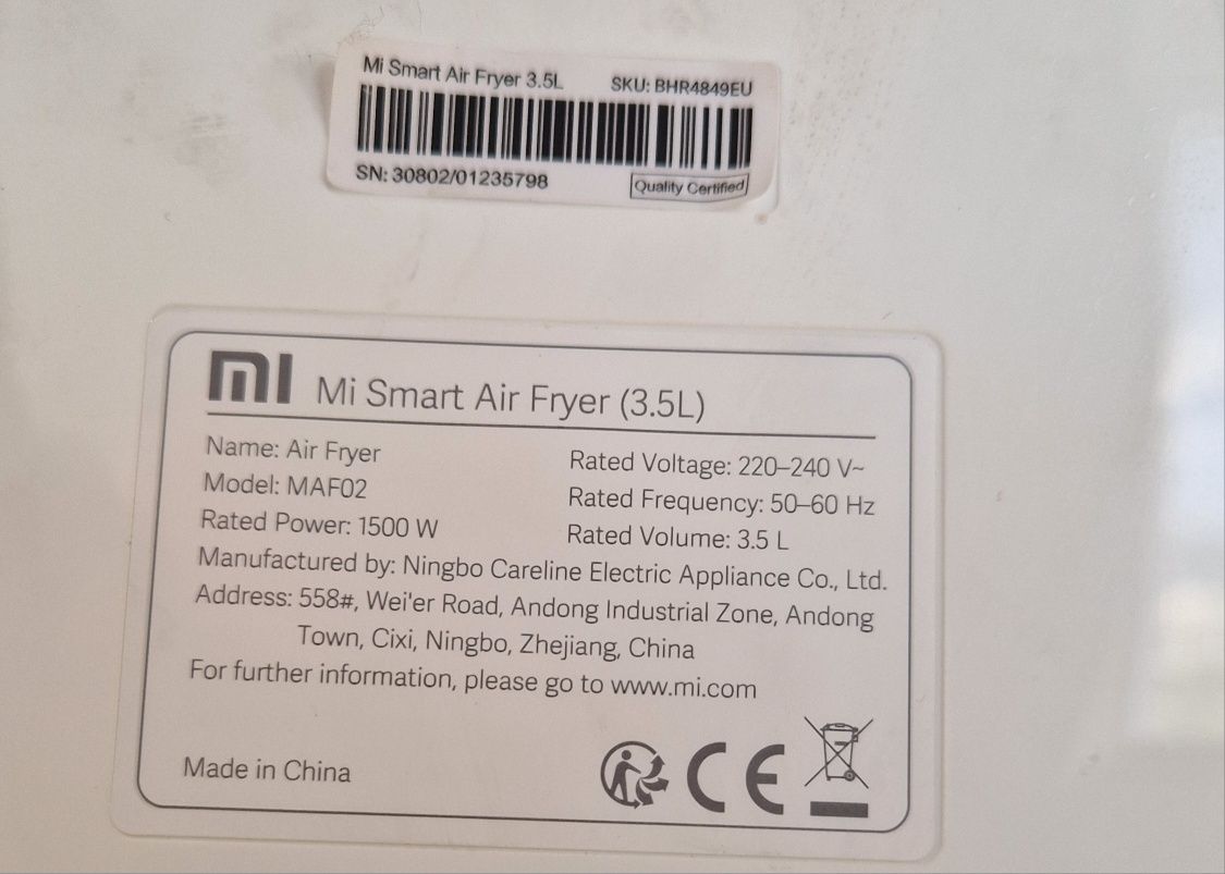 Xiaomi Smart Air Frier 3.5L