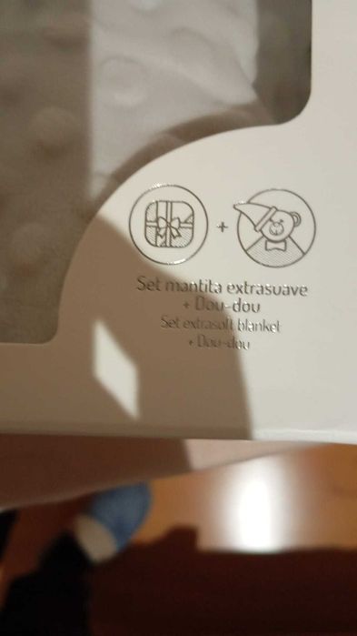 Manta bébe com doudou