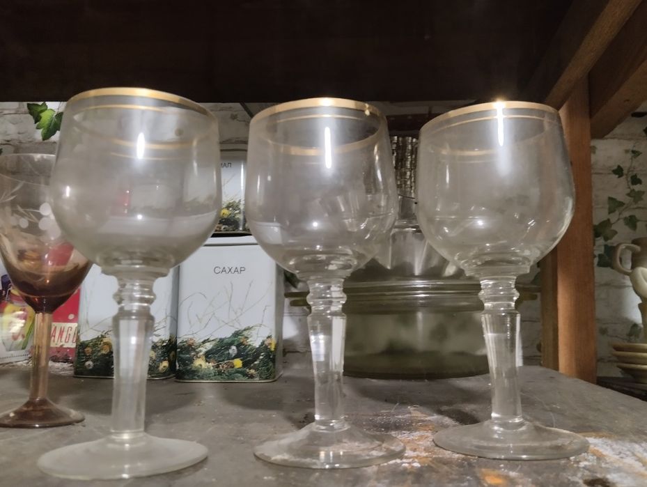 Фужеры стаканы стеклянные