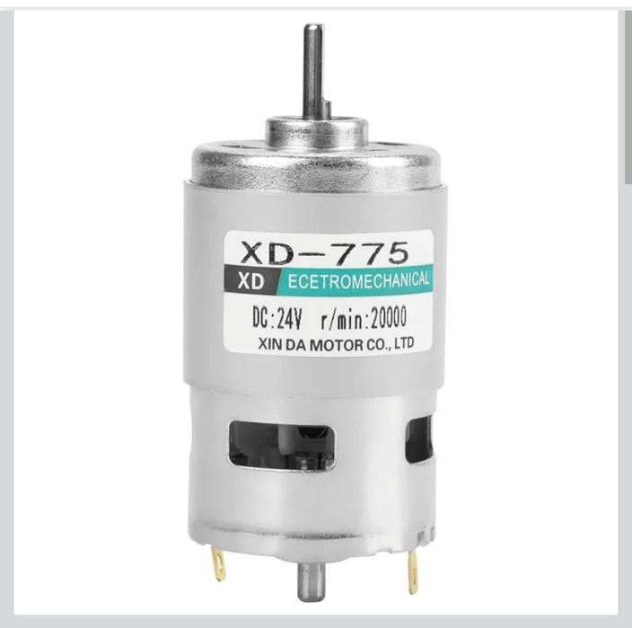 Silnik prądu stałego, XD-775 12 V / 24 V cichy silnik do wiertarki