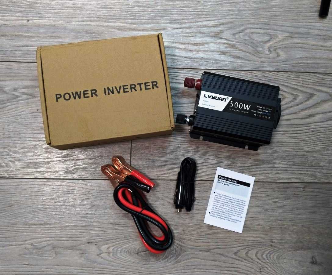 Інвертор инвертор напруги 12DC TO 220AC 500W преобразователь Inverter