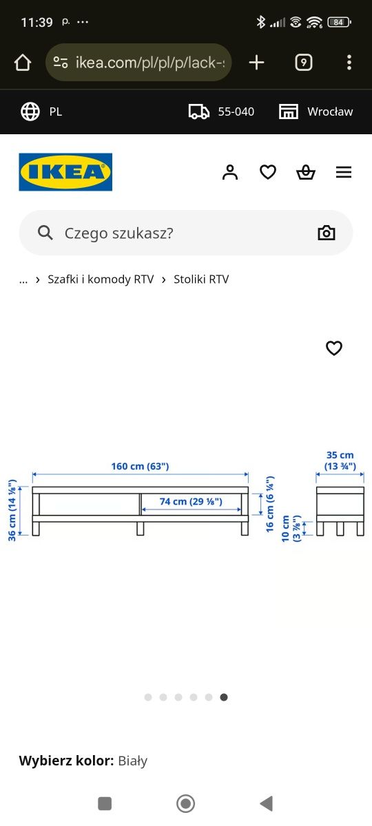 Stolik/szafka RTV Ikea Lack