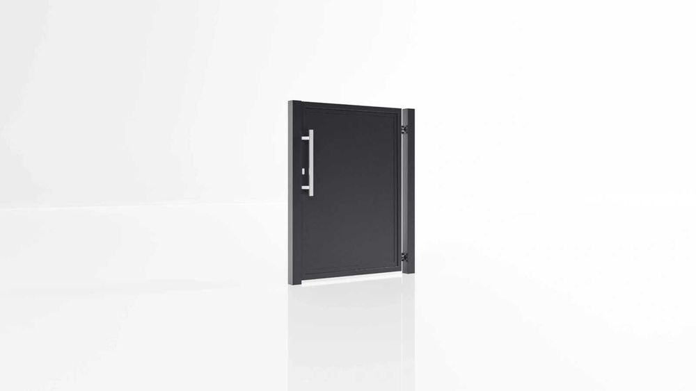 Furtka 100x133 MODUŁ PEŁNY Antracyt System Ogrodzeniowy Styrodur XPS