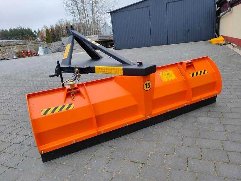 Pług do śniegu spych-do ciągnika na tył-OBROTOWY-solidny blacha 4mm