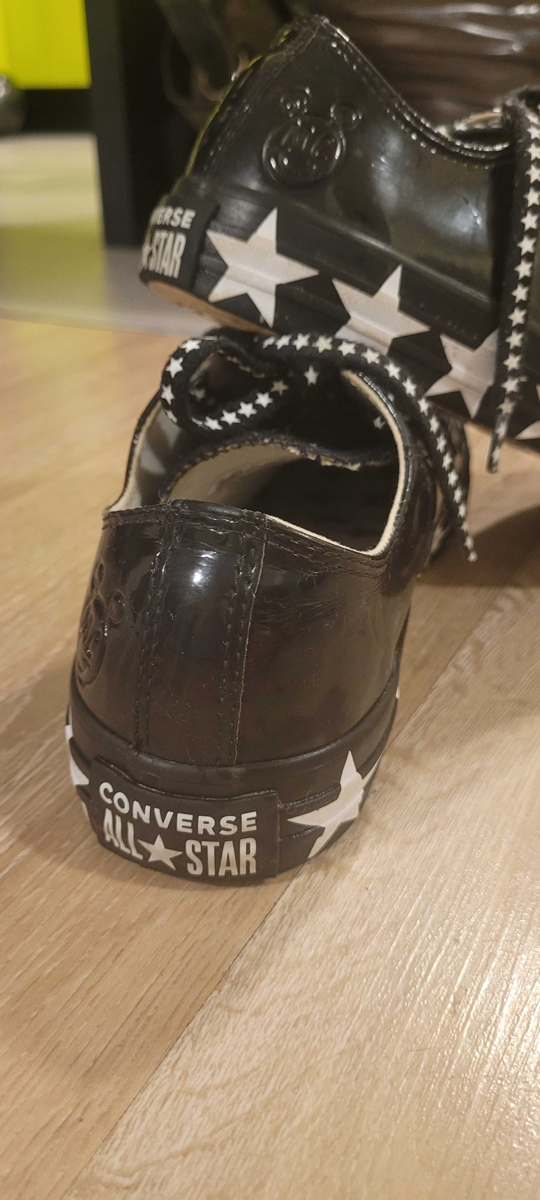 Converse trampki czarne, połysk Mickey Mouse 38