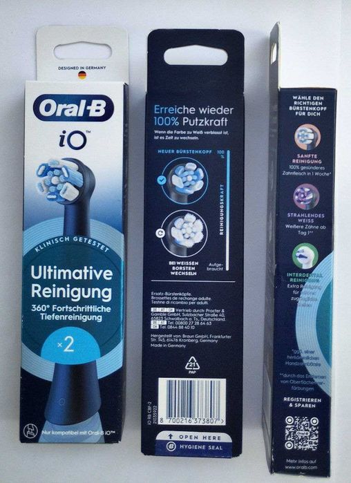 Насадки іO для електр. зубної щітки Oral-B iO упаковки по 2шт Оригінал