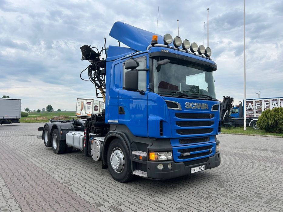 Scania R500 V8 6x2 Hakowiec HDS do Złomu drewna sprowadzony