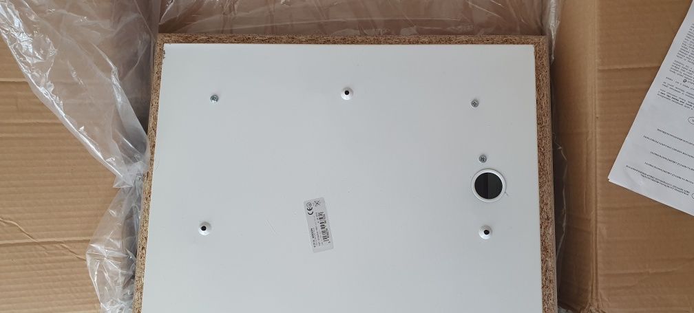 Plafon Argon Tequila 1509 50x50 cm drewno postarzane + szkło mleczne