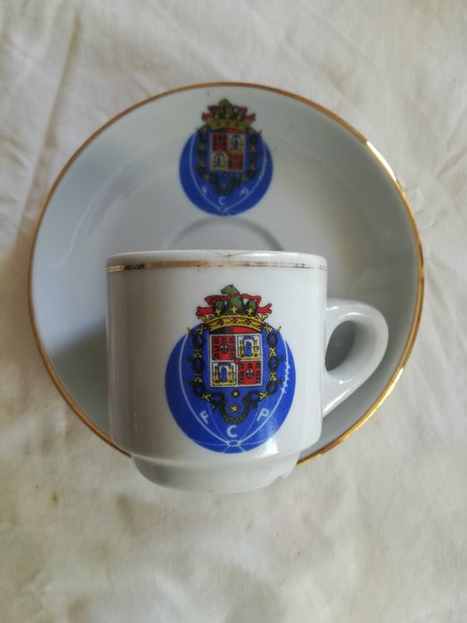 Chávena de café com pires do FCP Futebol Clube do Porto