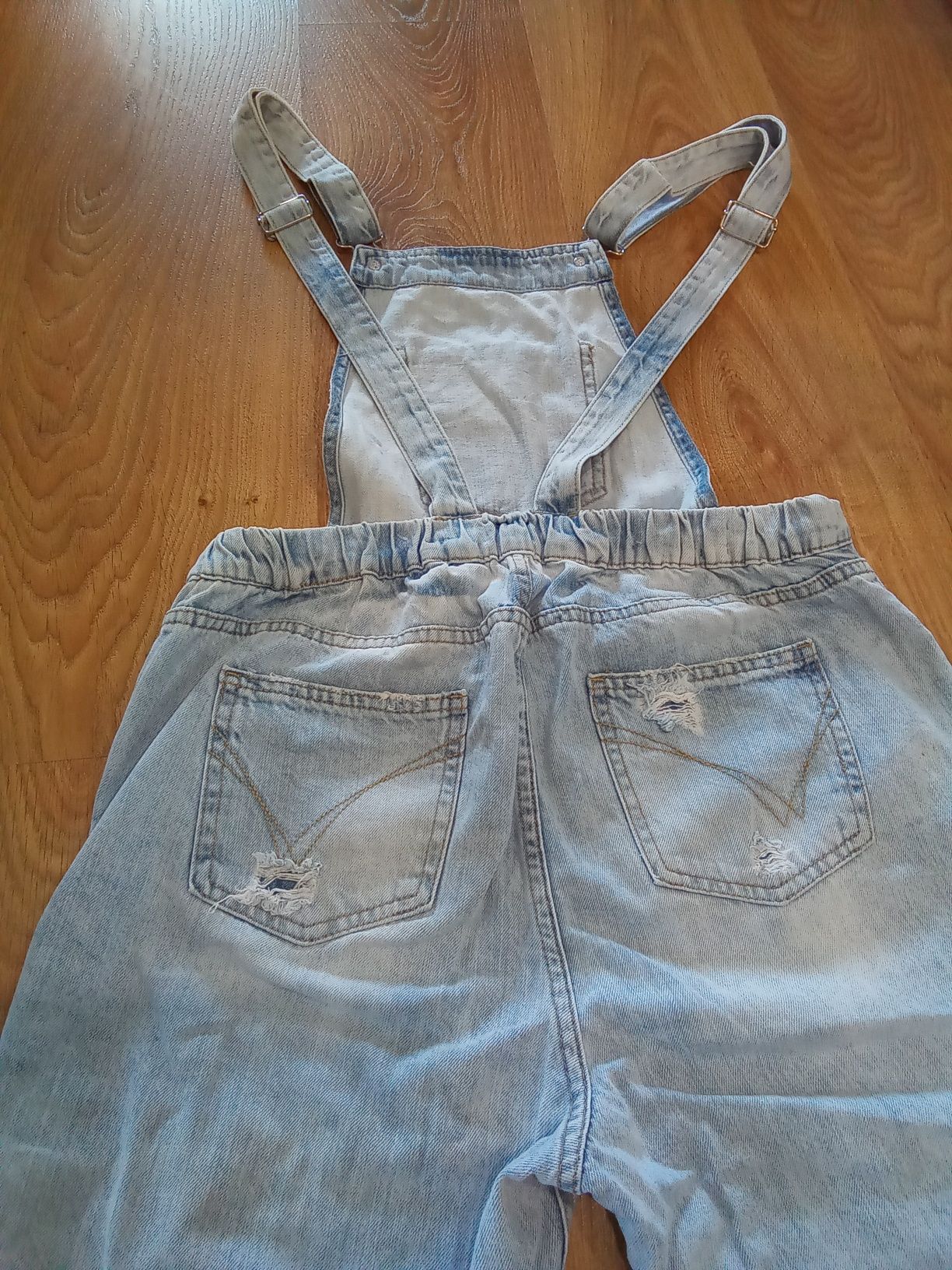 Комбінезон джинсовий для дівчинки блакитний S 164 хлопок голубий Jeans