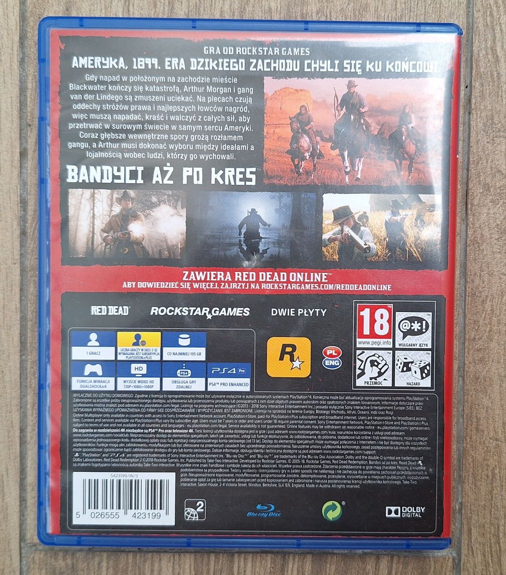 Гра Red dead redemption 2. RDR2 PS4 
Два диска.