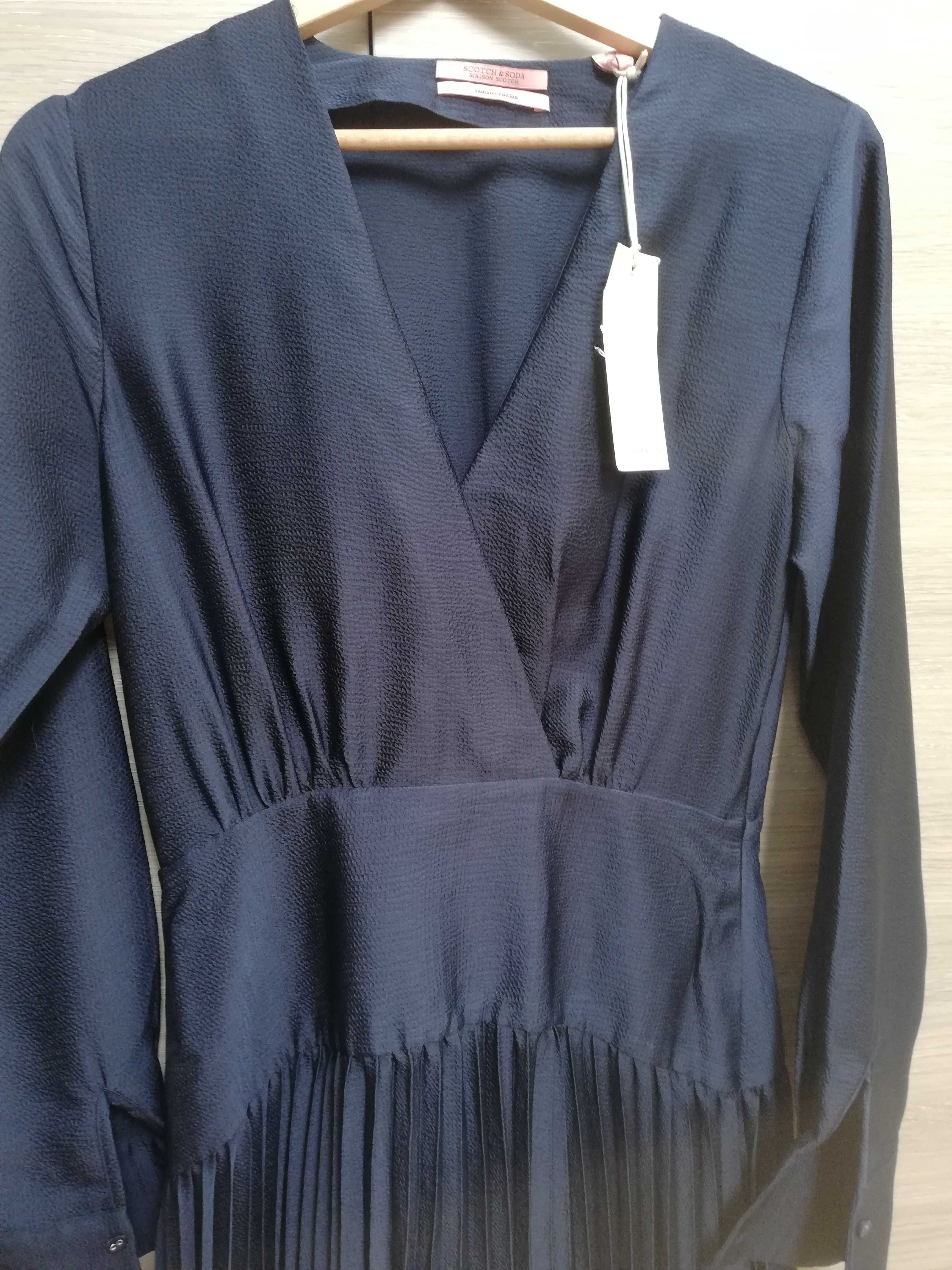 Granatowa Sukienka z kolekcji Scotch & Soda