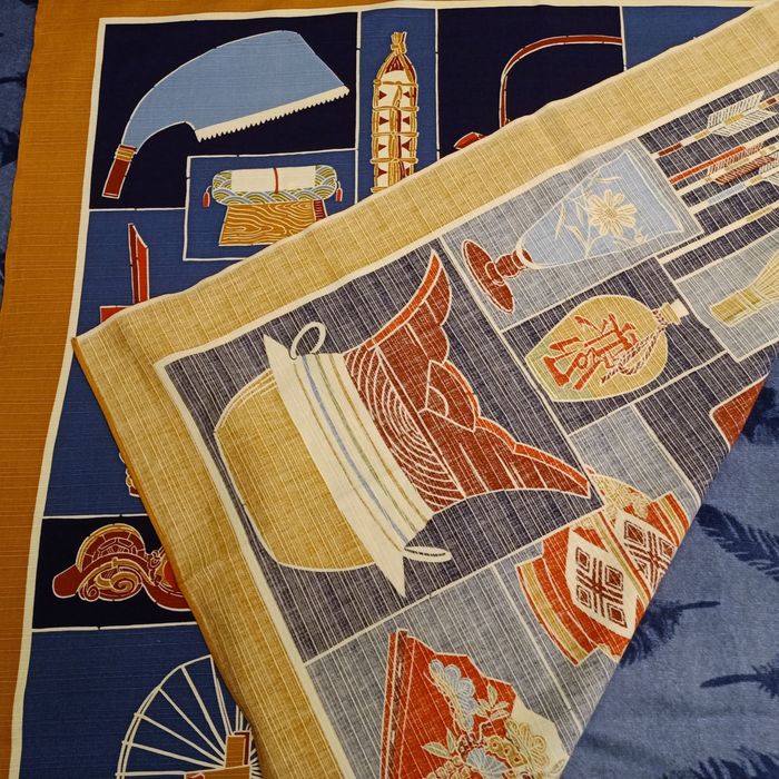 FUROSHIKI tradycyjna japońska tkanina do pakowania. YAMADA SENI