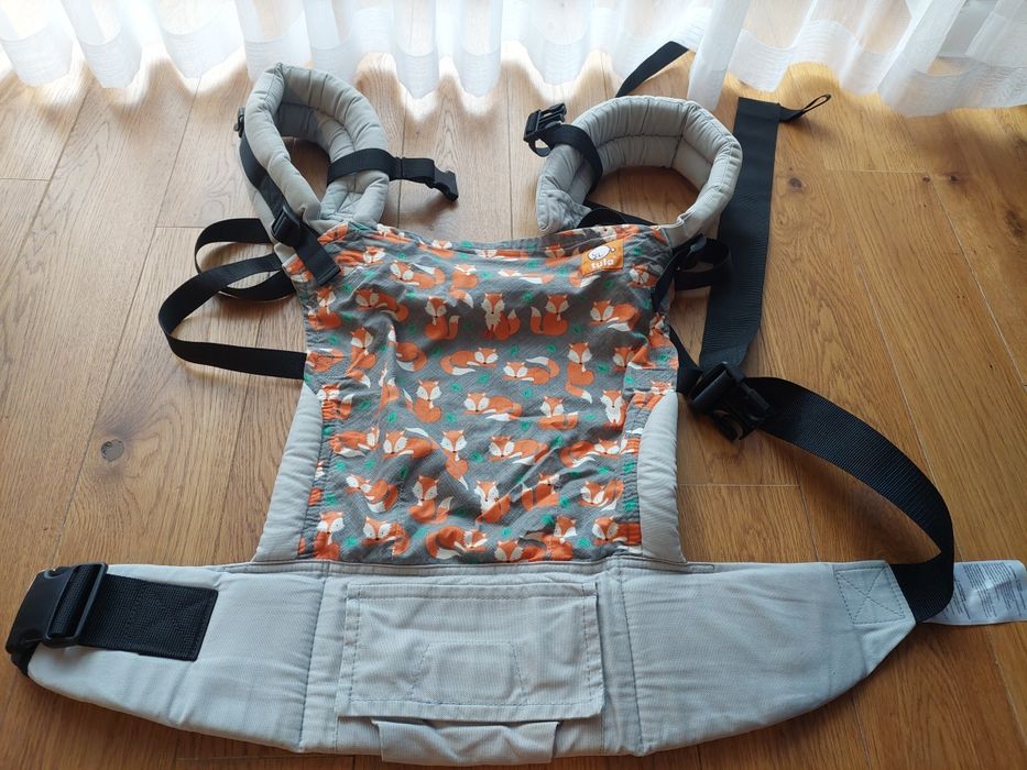Nosidełko tula w liski 7-20 kg z wkładką do noszenia maluszka