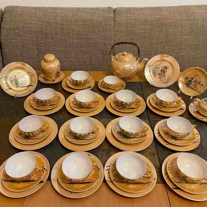 Японська легенда чайно-кавовий сервіз у стилі Імарі/Кутані, 50 шт