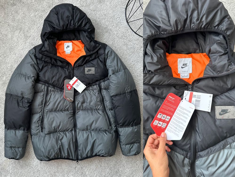 ‼️РОЗПРОДАЖ‼️Теплий пуховик Найк. Чоловіча куртка Nike Storm-Fit.