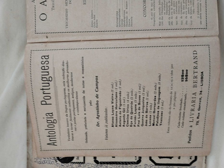 Almanaque Bertrand 1935