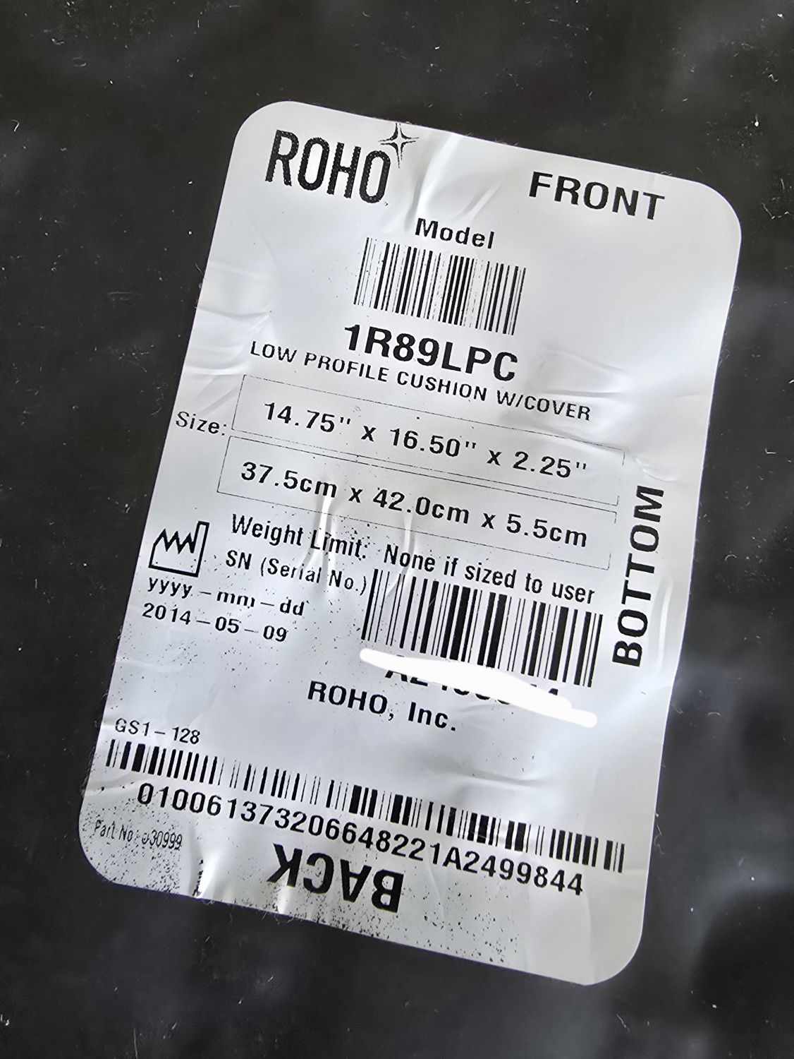 Almofada Prevenção Úlceras Pressão ROHO