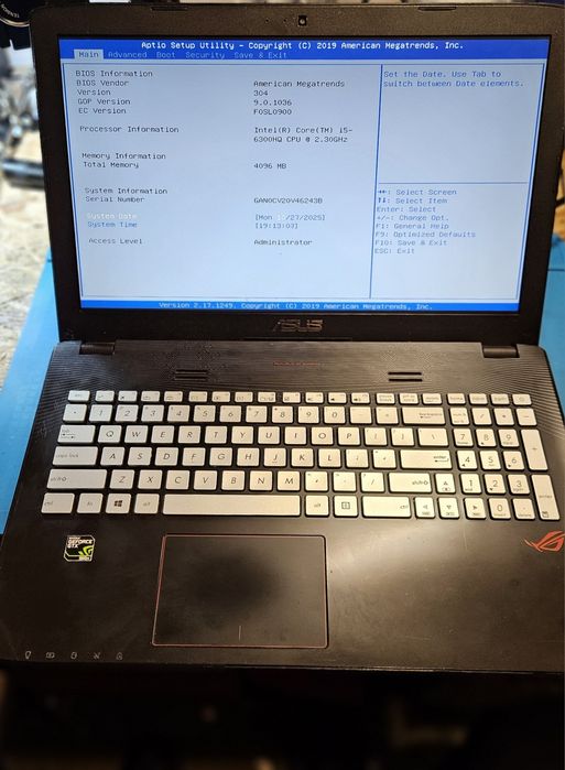 Laptop Asus ROG gl552v