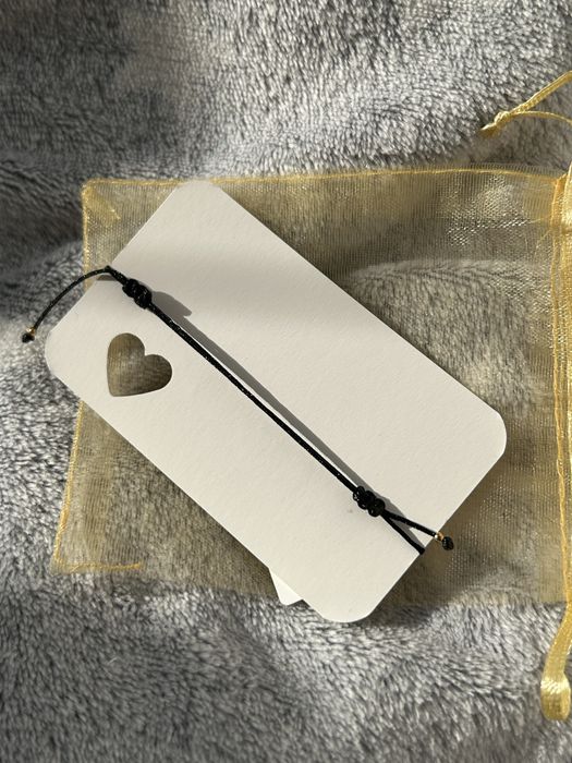 Bransoletka tygrysie oko na czarnym sznureczku