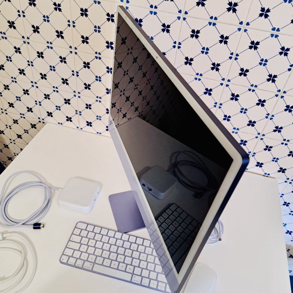 iMac 24 M1 Roxo c/ Apaptador Ethernet