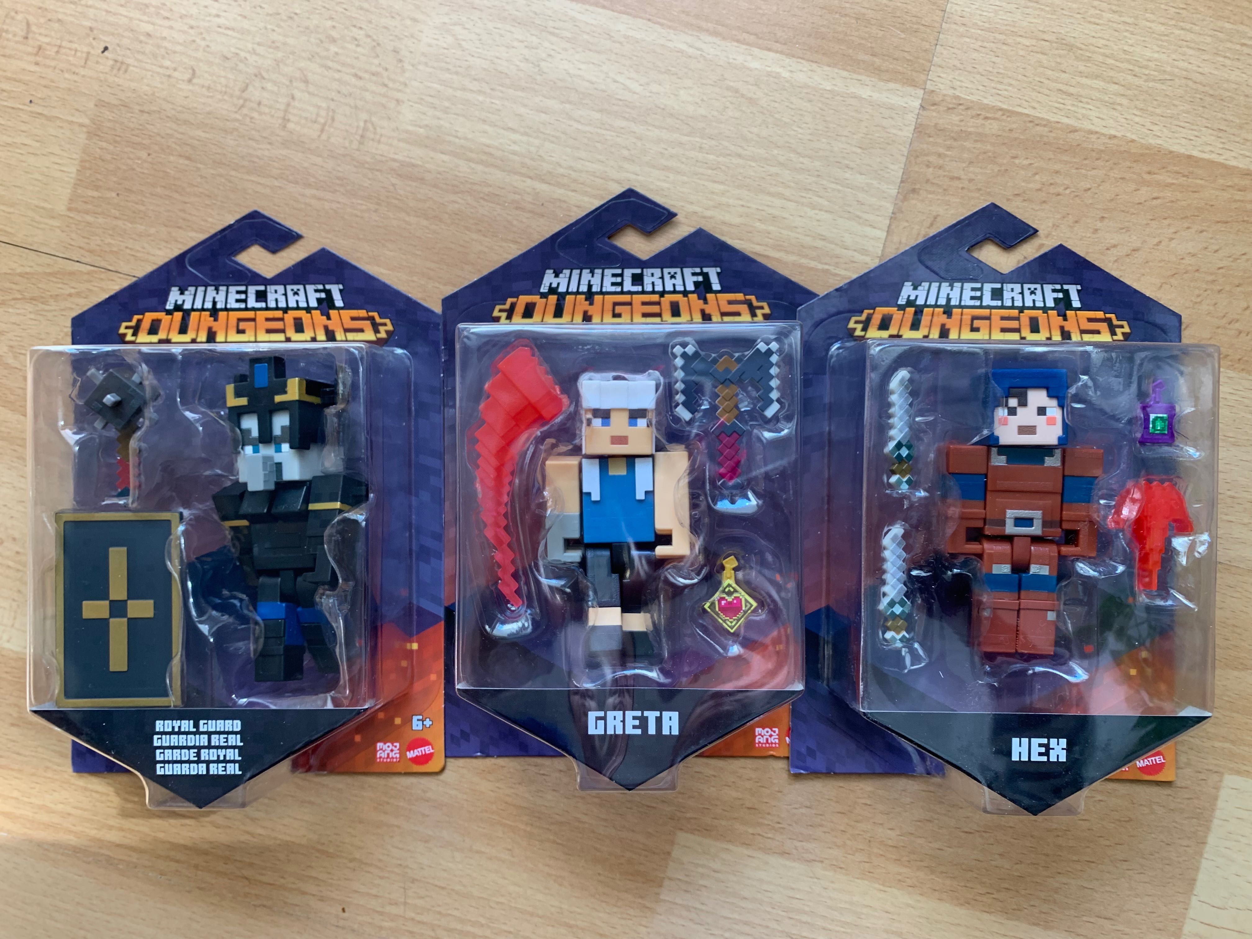 Minecraft Dungeons zestaw trzech figurek od Mattel