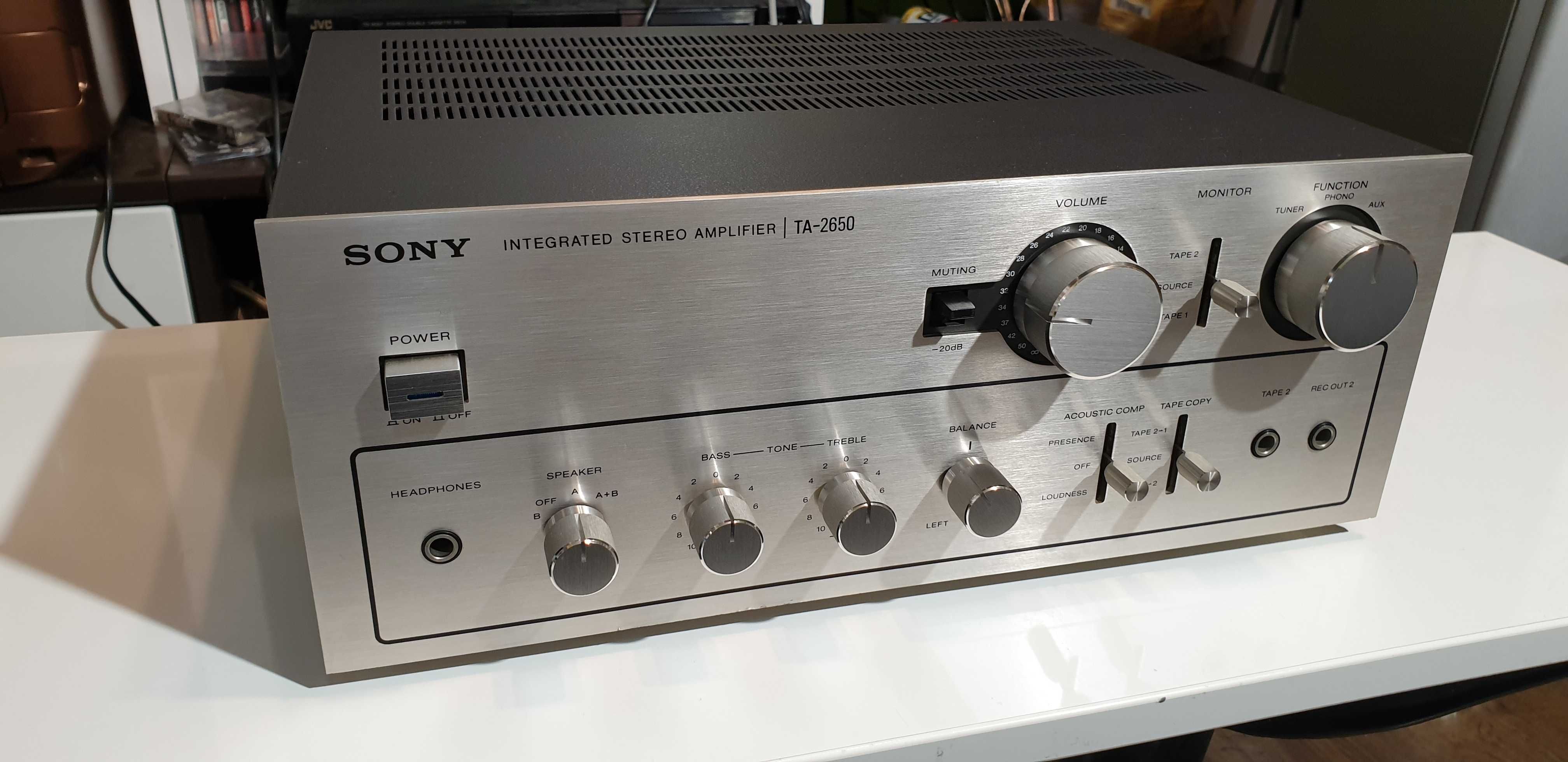 Sony TA-2650 Amplifer, Wzmacniacz stereo,vontage, super stan