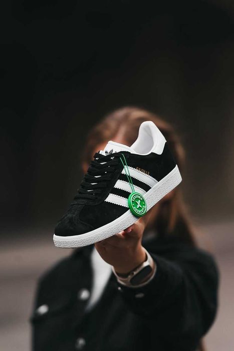 Кросівки Adidas Gazelle Classic Black/White premium