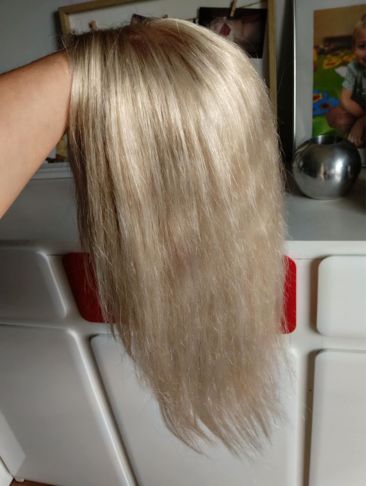Topper jasny blond 45 cm wlosy naturalne