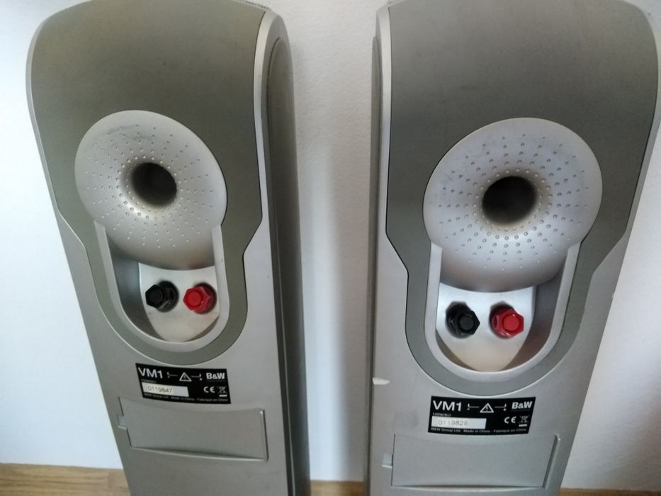Bowers wilkins B&W VW1 srebne para głośniki