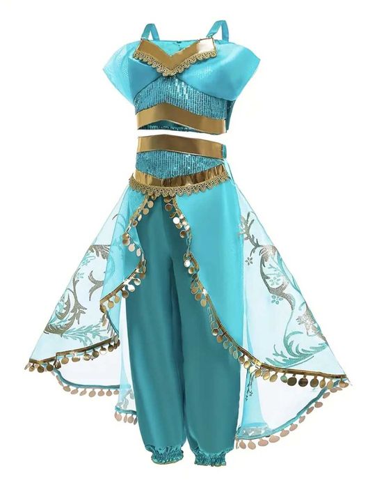 Nowy strój Jasmina Dżasmina Alladyn, r. 116/122 przebranie