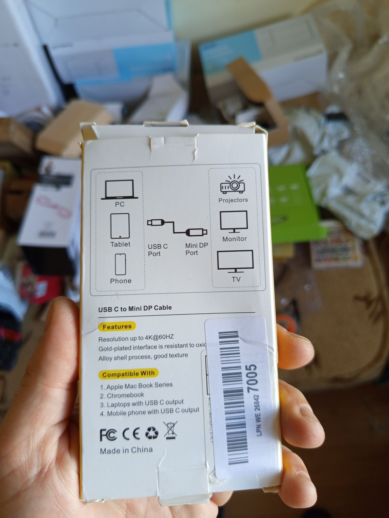 Kabel USB C do Mini Display port