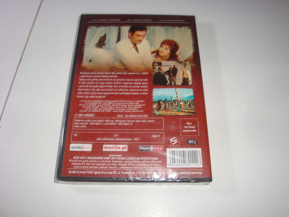 Skarb Azteków  płyta DVD