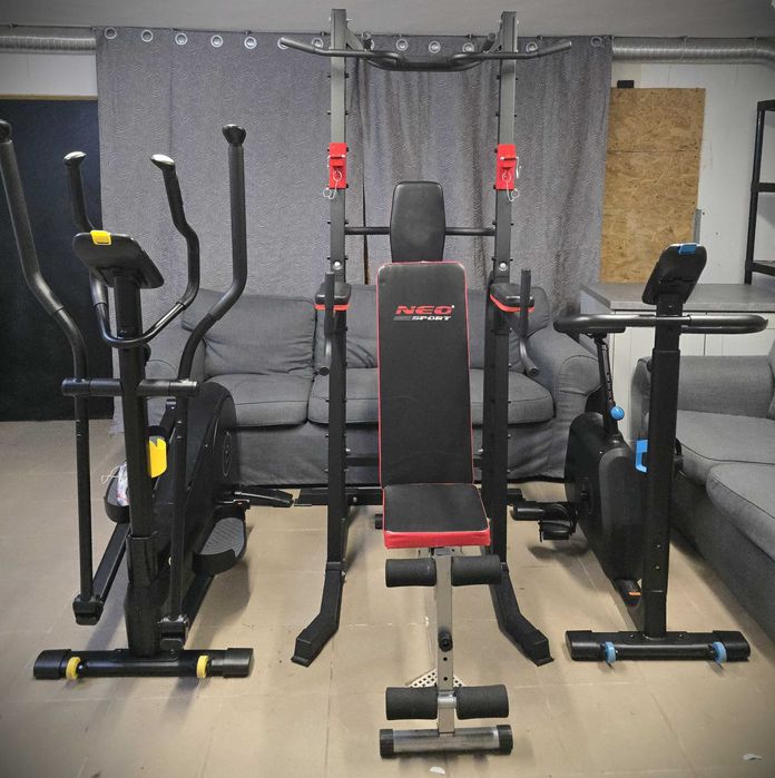 Domowa siłownia - Domyos 520, EL520, drążek stacjonarny, ławeczka