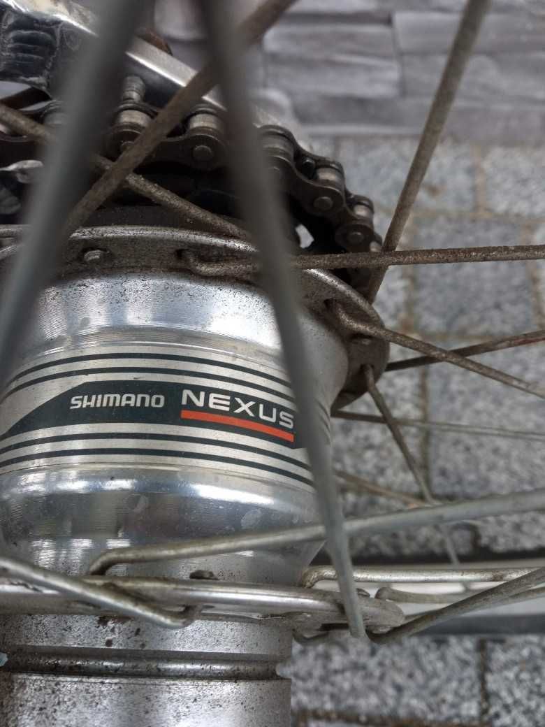 rower niemieck aluminiowy Bellini koła 24 NEXUS 7 przerzutki w piaście