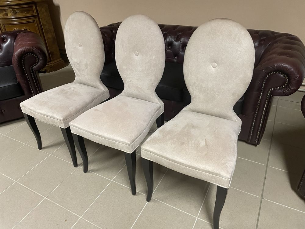 Krzesla Designerskie Prestiżowej Firmy Designers Guild 8 sztuk Piękne