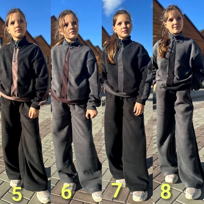 ‼️Флісовий костюм на дівчинку. Фліс ПОЛАР. Розміри від 110 до 164