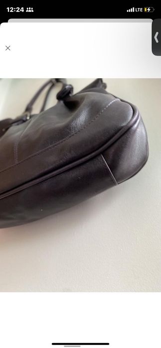 Містка сумка тоут із еко шкіри фіолетового кольору