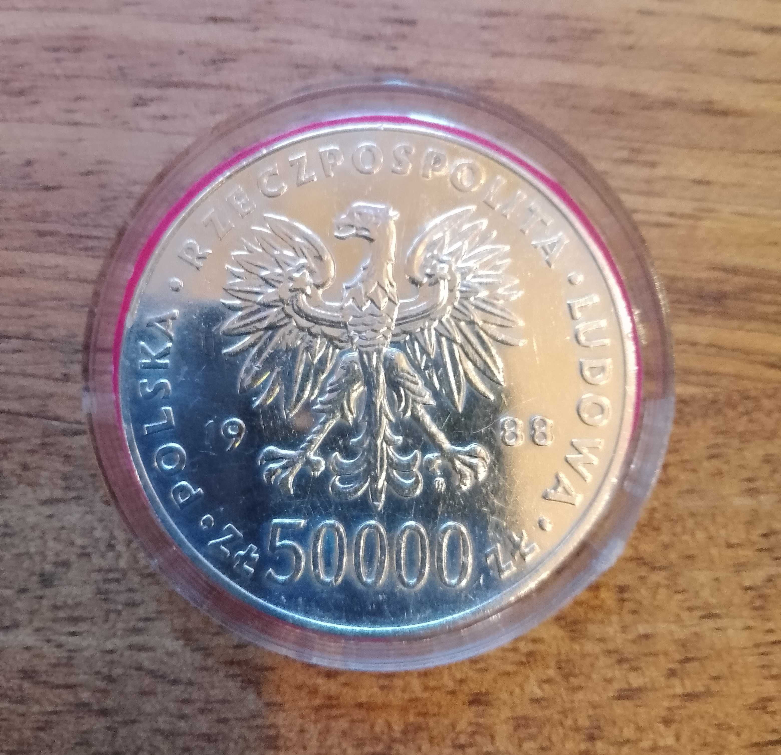 Moneta 50000 zł  Piłsudski 1988r