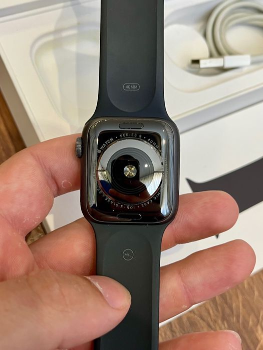 Apple Watch Series 5 40 mm 100% акумулятор з коробкою Епл вотч 5 40 мм