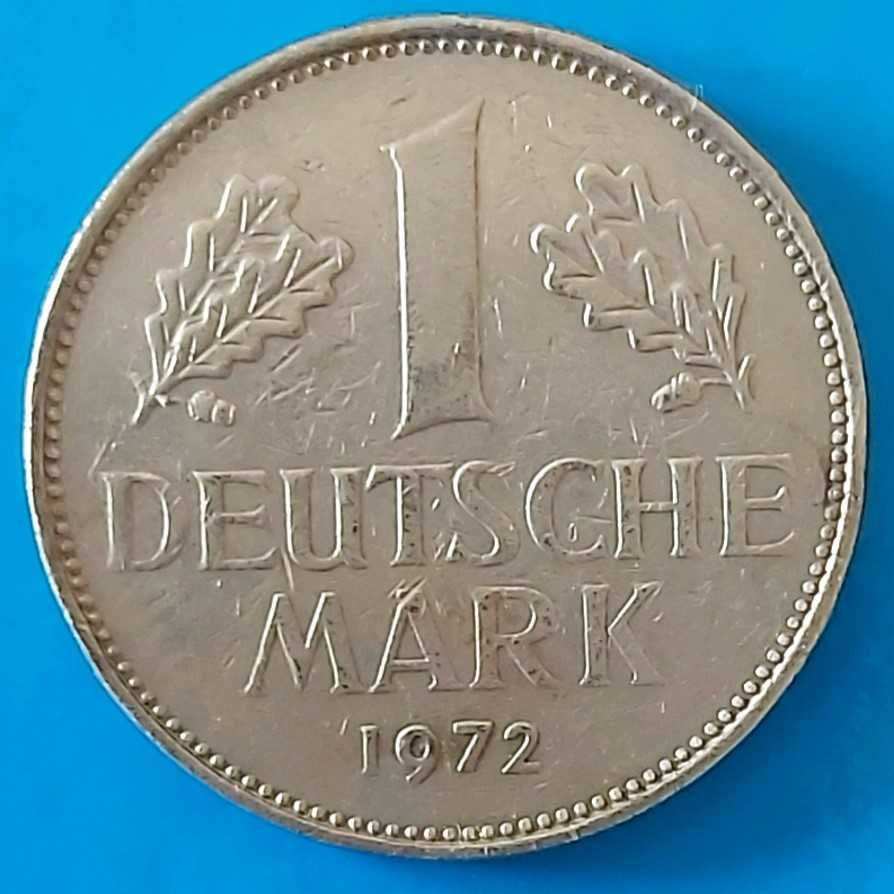 1 Marco de 1972 J, Alemanha Ocidental