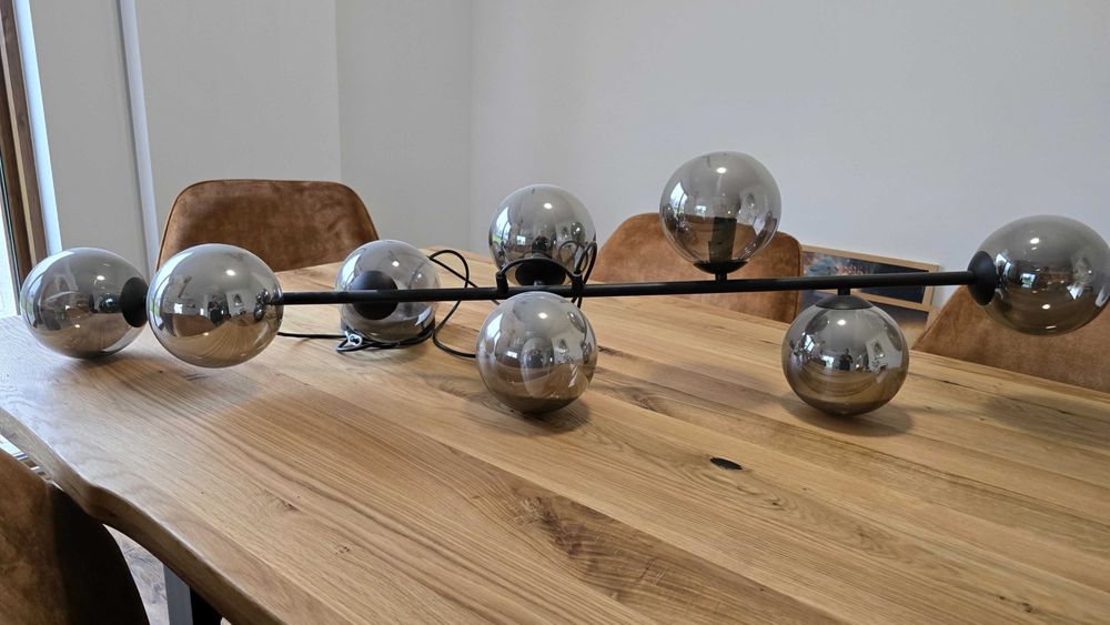 Lampa wisząca ROSSI GRAFIT klosz grafit, czarna