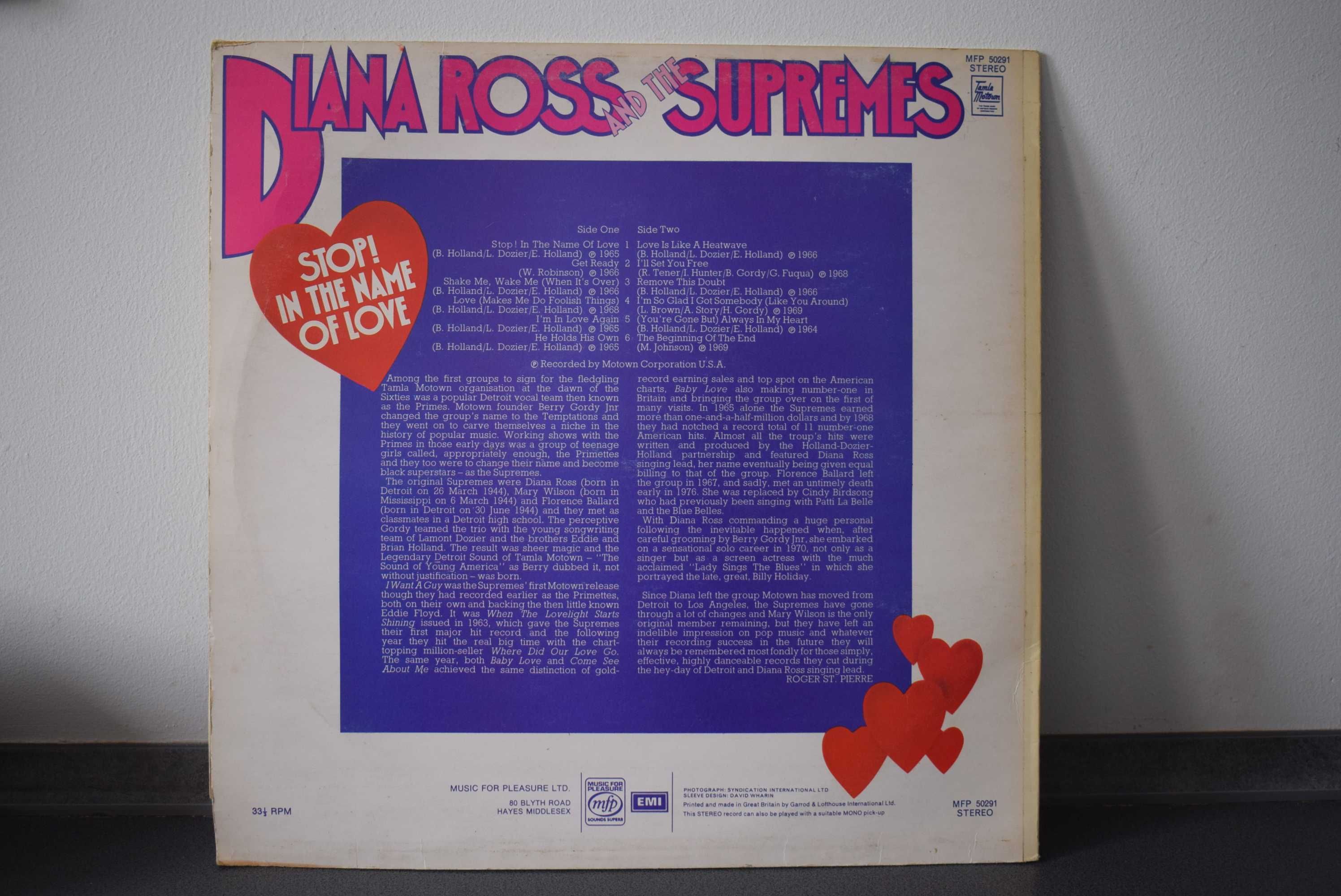 Diana Ross and the Supremes  Stop! In The Name Of Love  Winyl