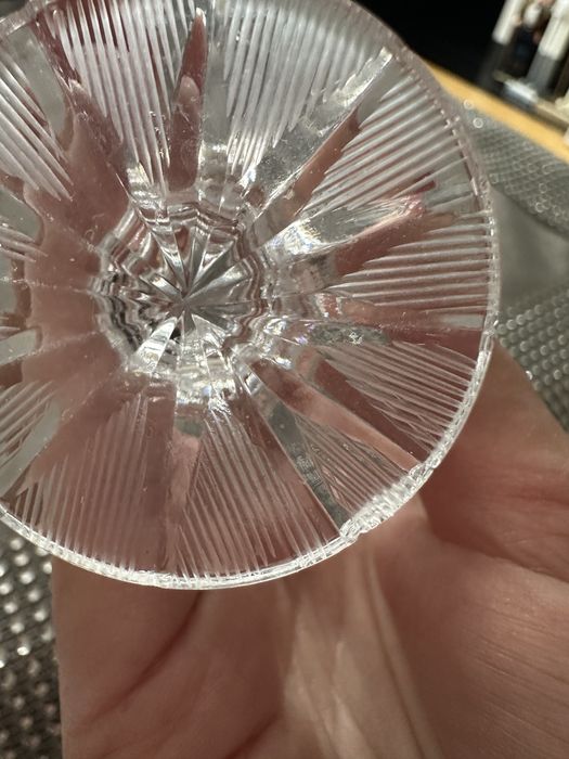 6szt kieliszki kryształ PRL stare komplet kieliszków do wódki małych